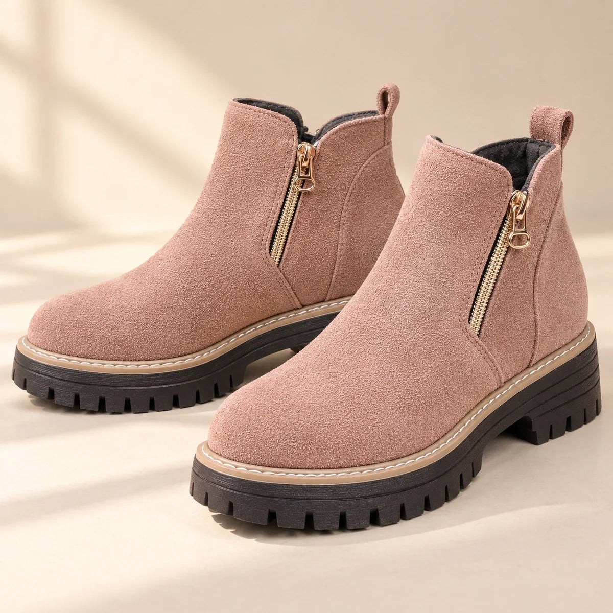 Margo - Suede Side-Zip Ankle Boots