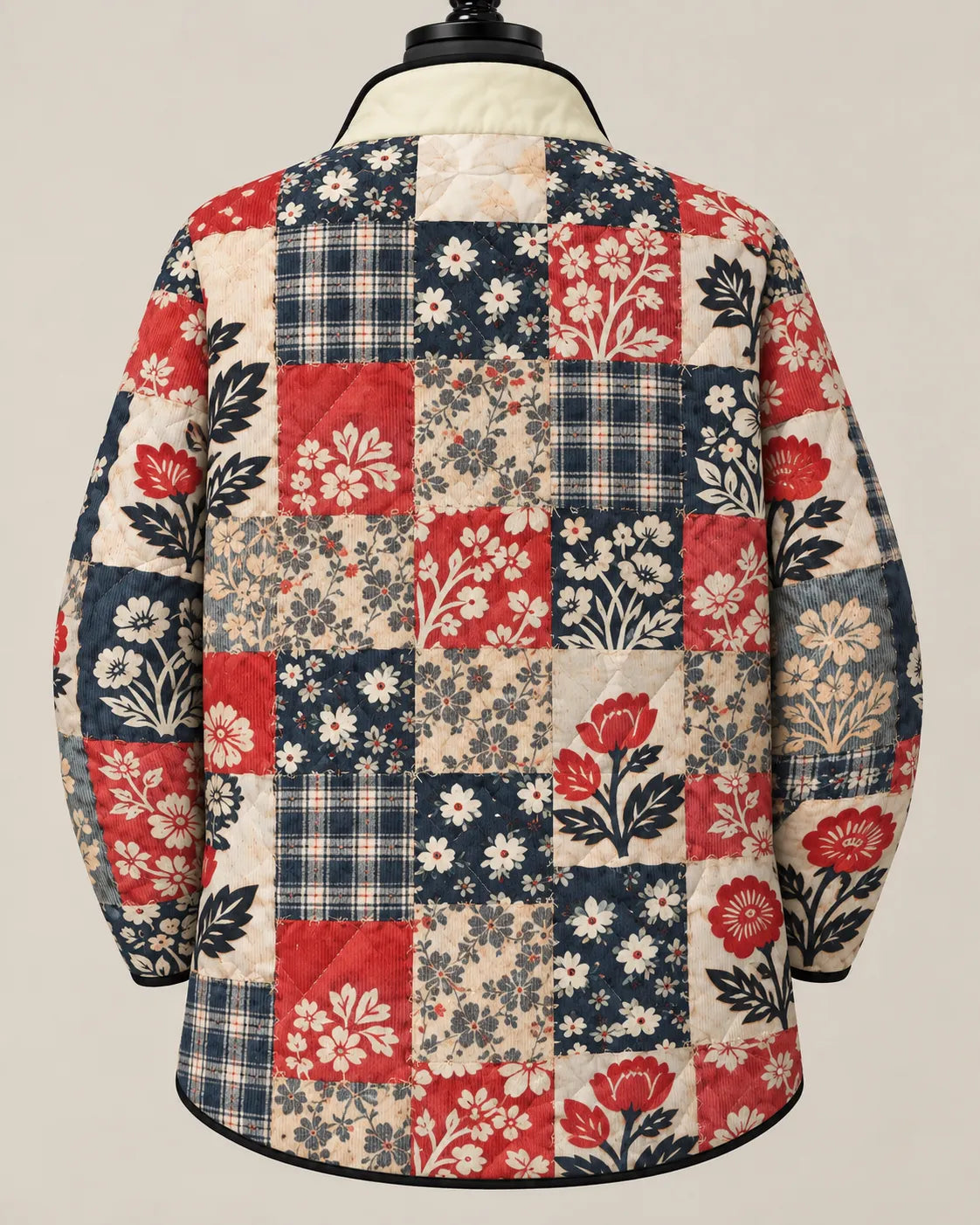 Darlene - Heritage Floral Patchwork Quilted Jacket