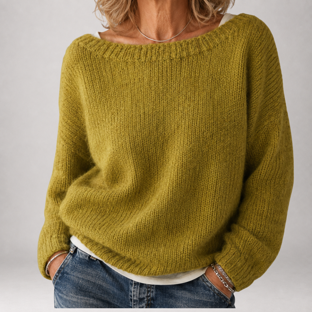 Brienne - Chunky Boat Neck Sweater