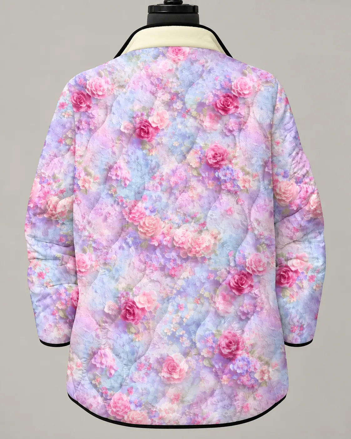 Jill - Blushing Rose Quilted Jacket