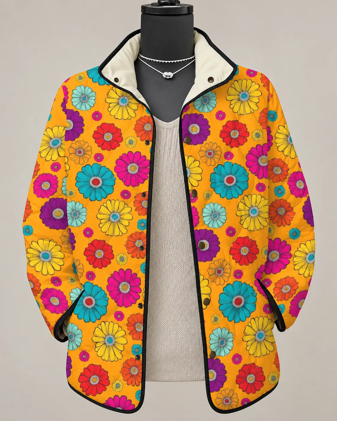 Bonnie - Sunlit Patchwork Quilted Jacket