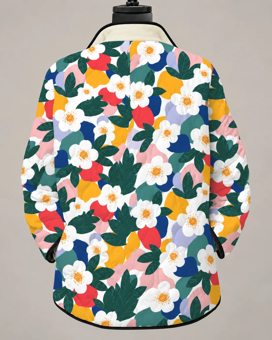 Gail - Modern Botanical Print Jacket