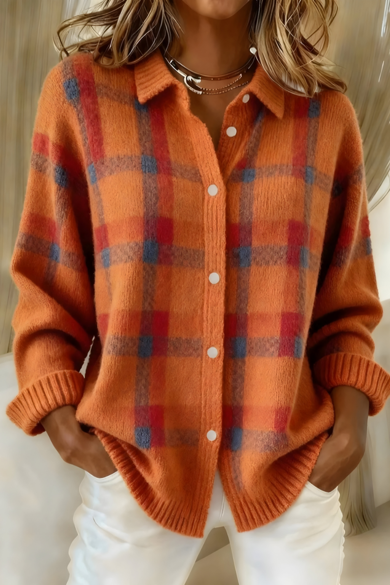 Joan - Plaid Cardigan