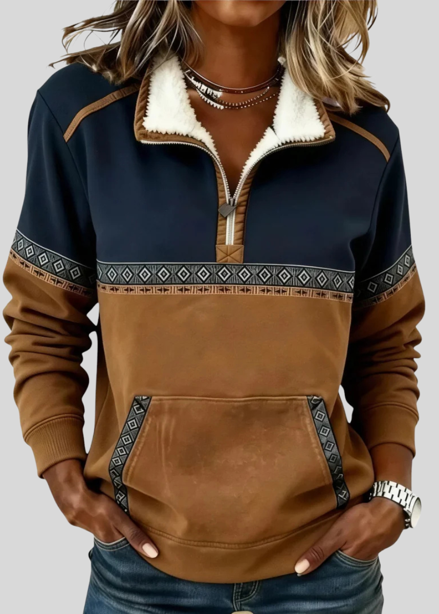 Madison | Women's Sherpa Collar Half-Zip Pullover