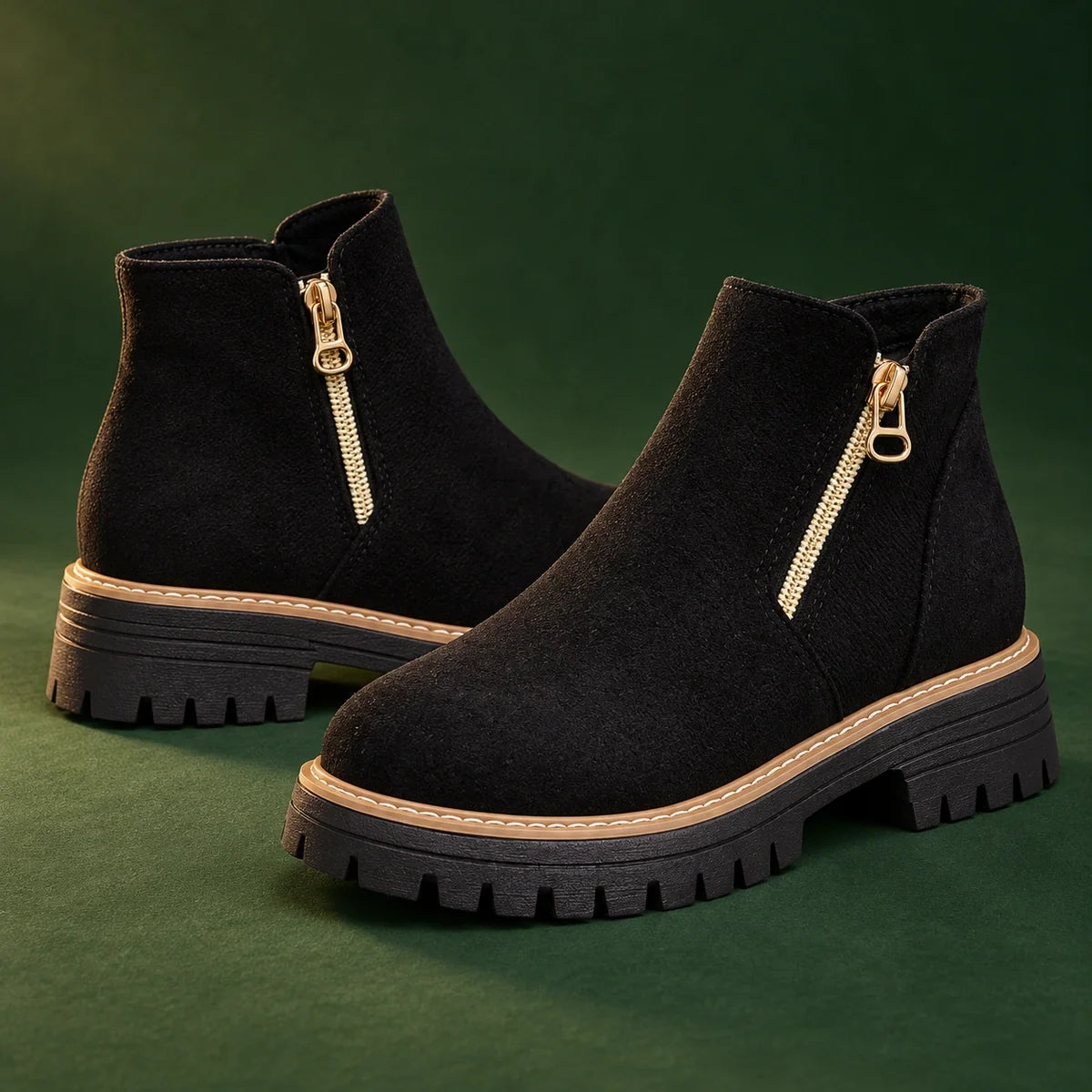 Margo - Suede Side-Zip Ankle Boots