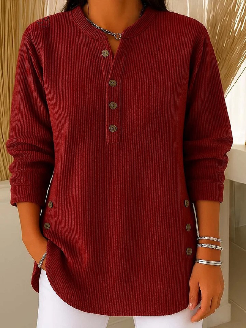 Neva - Button Henley Tunic