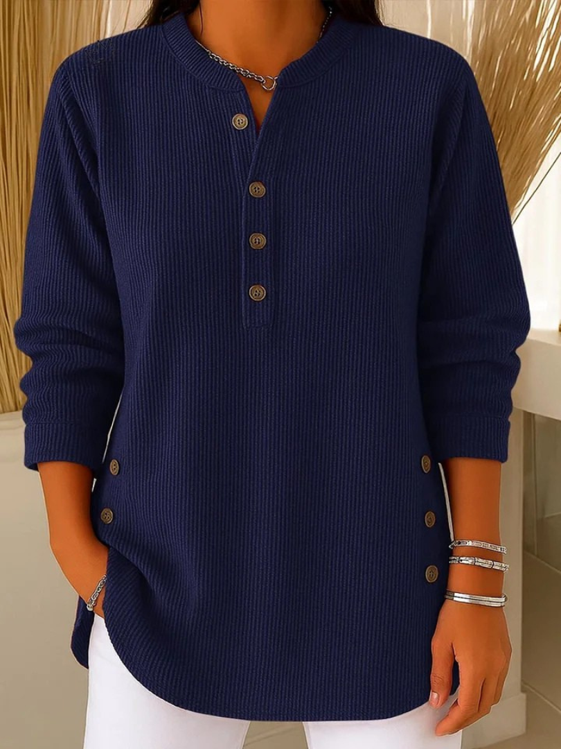 Neva - Button Henley Tunic