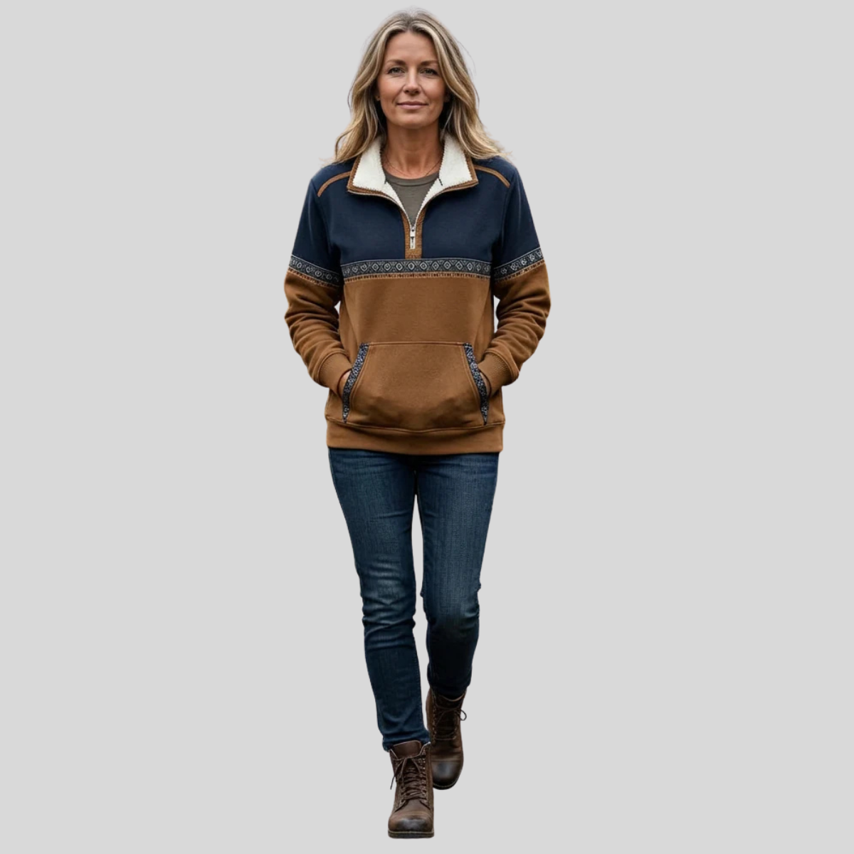 Madison | Women's Sherpa Collar Half-Zip Pullover