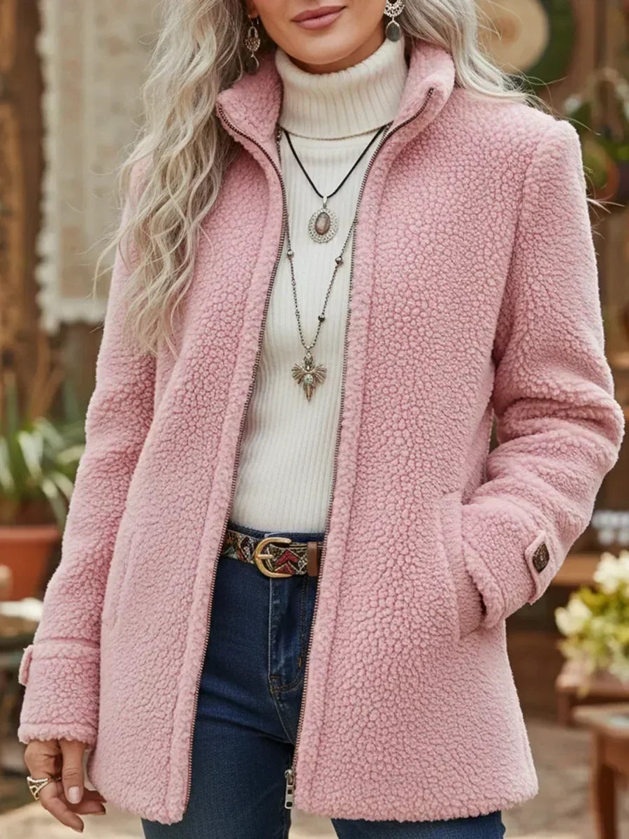 Judith - Cozy Stand-Collar Full-Zip Jacket