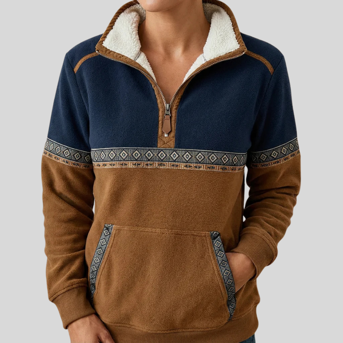 Madison | Women's Sherpa Collar Half-Zip Pullover