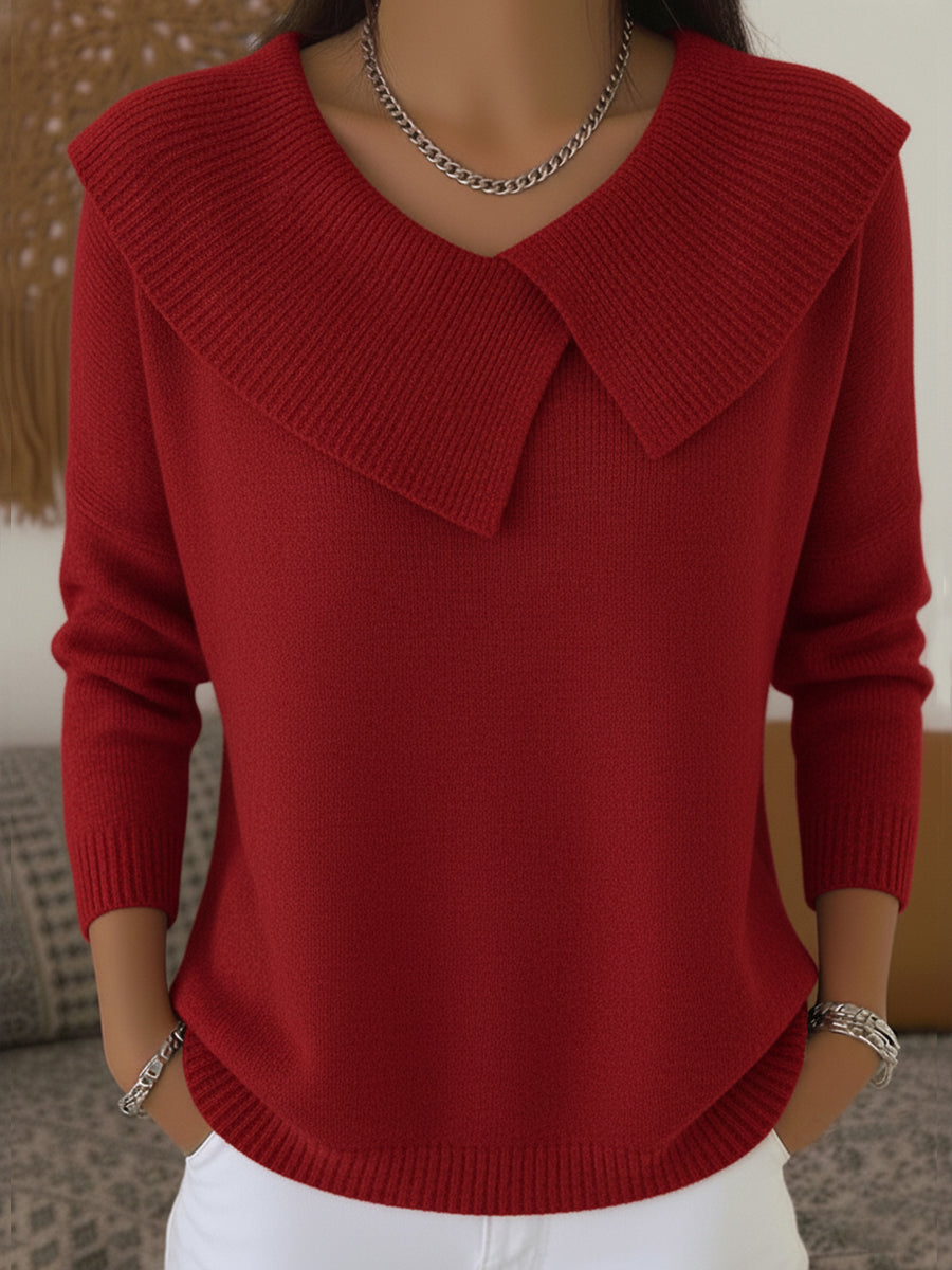 Lynn - Warm Sweater with Soft Collar