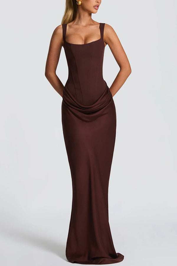 Leonor - Square Neck Maxi Dress