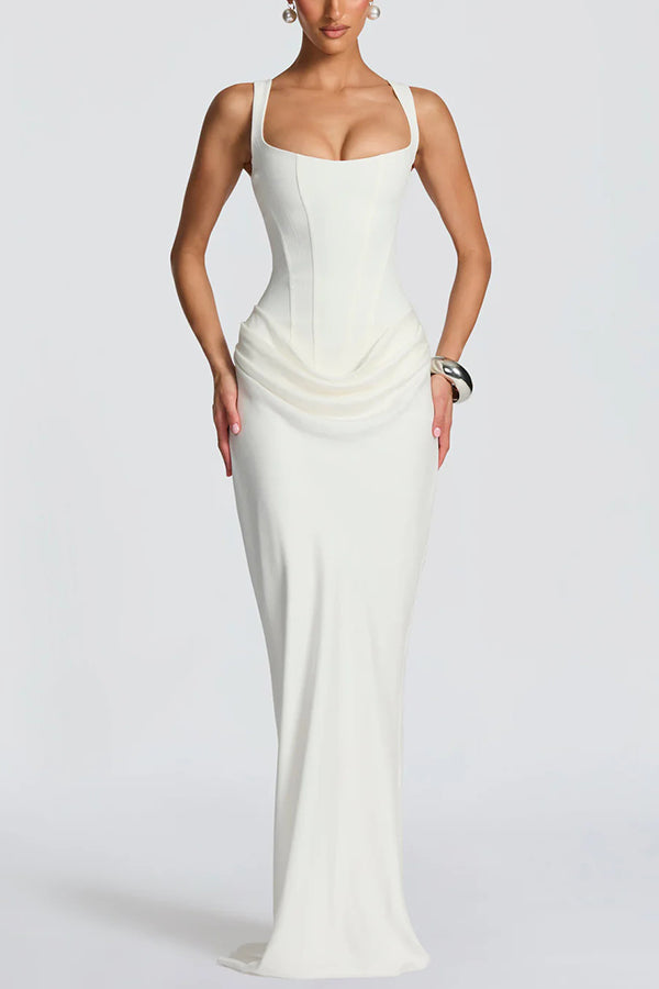 Leonor - Square Neck Maxi Dress