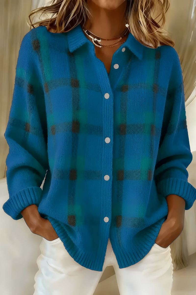 Joan - Plaid Cardigan