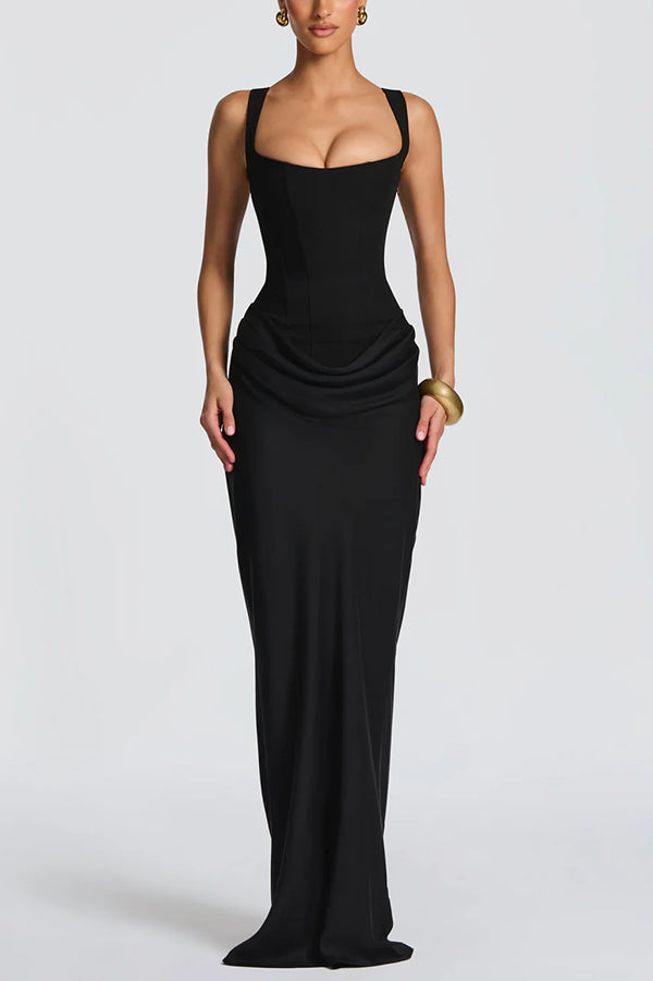 Leonor - Square Neck Maxi Dress