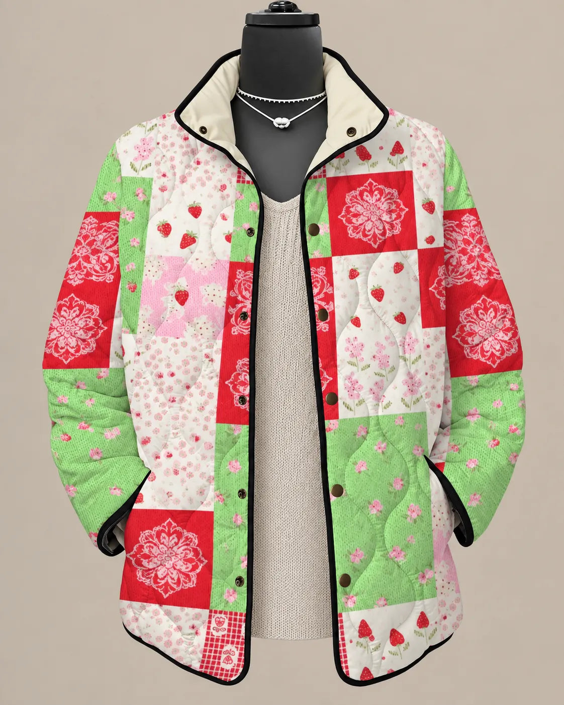 Camilla - Painted Garden Quilted Jacket