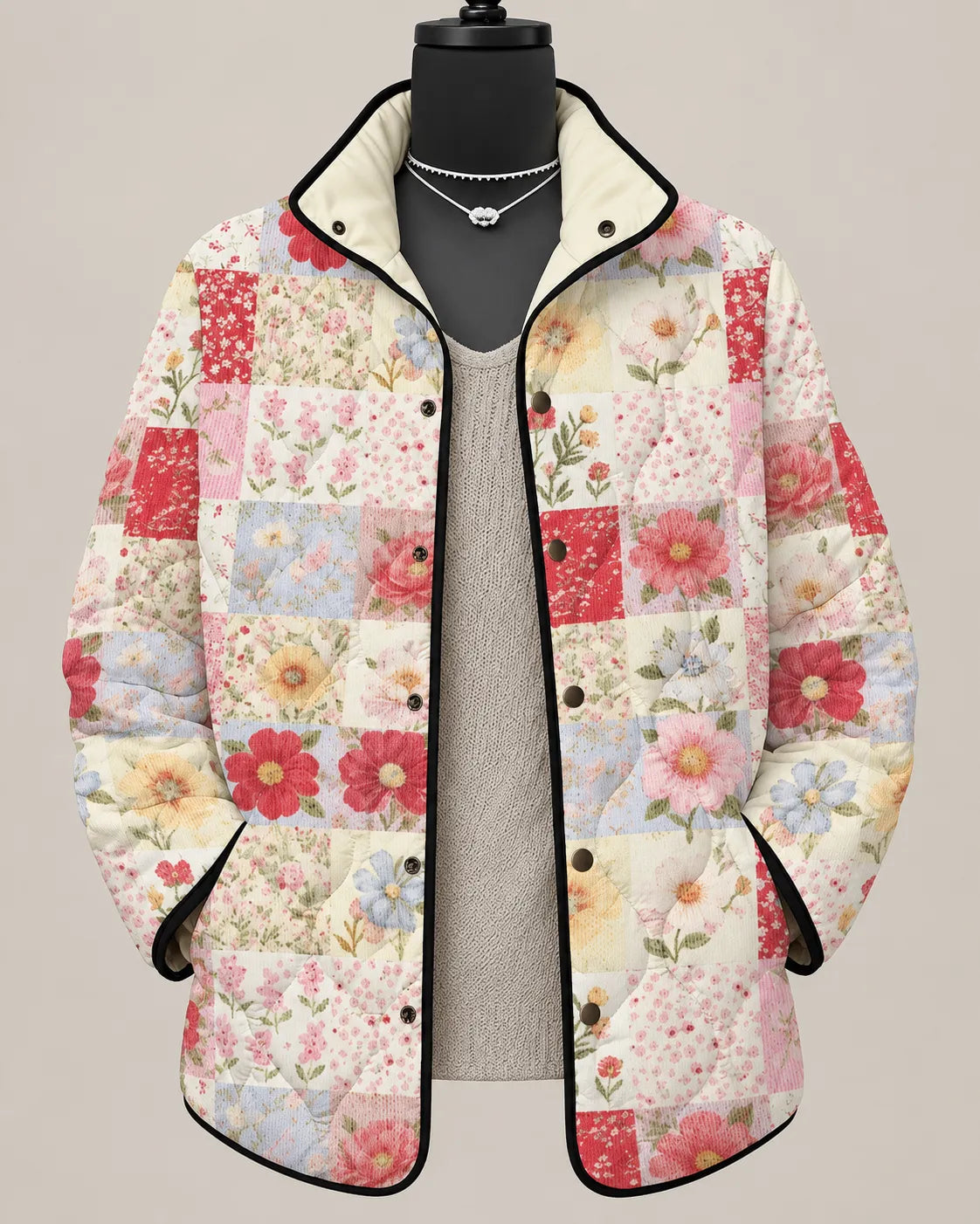 Eliana - Wildflower Patchwork Quilted Jacket