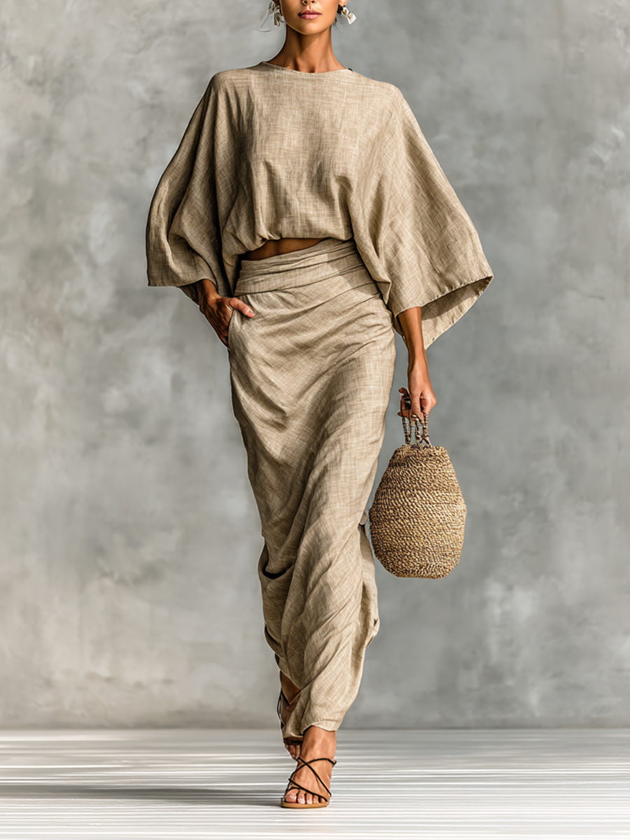 Paula - Long Sleeve Skirt Set