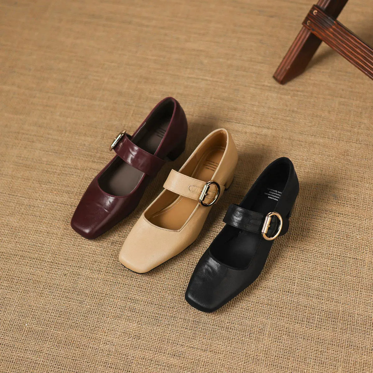 Vivi - Genuine Leather Mary Jane Heels