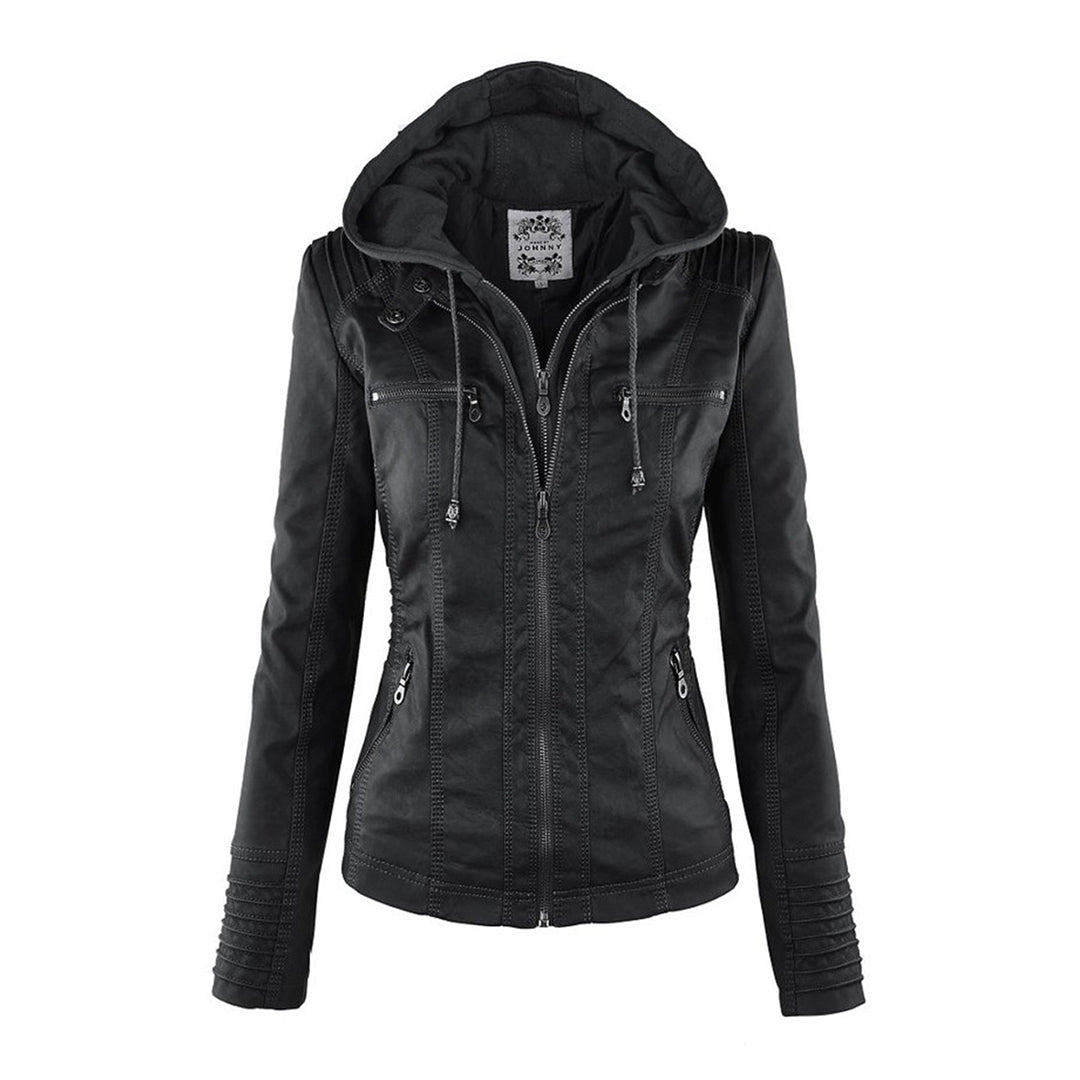 Callista - Hooded Moto Jacket