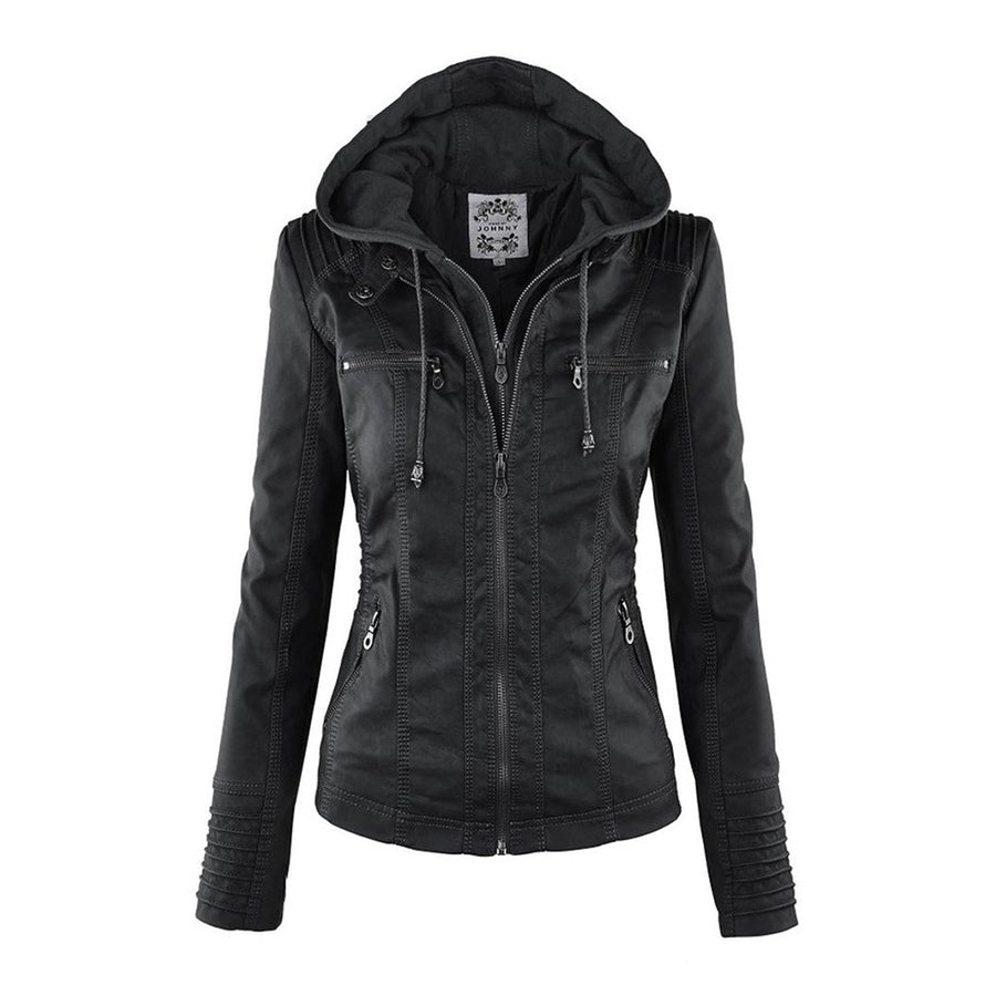 Callista - Hooded Moto Jacket