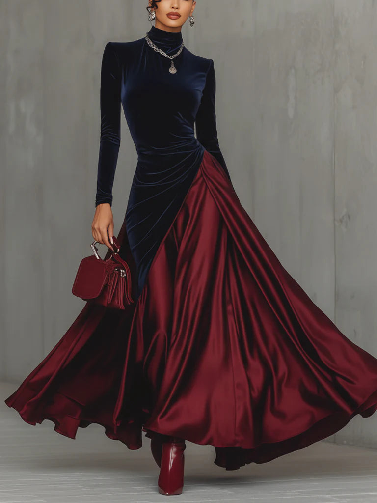 Lira - Bicolor Long Dress