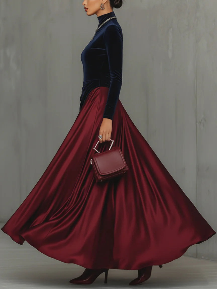 Lira - Bicolor Long Dress