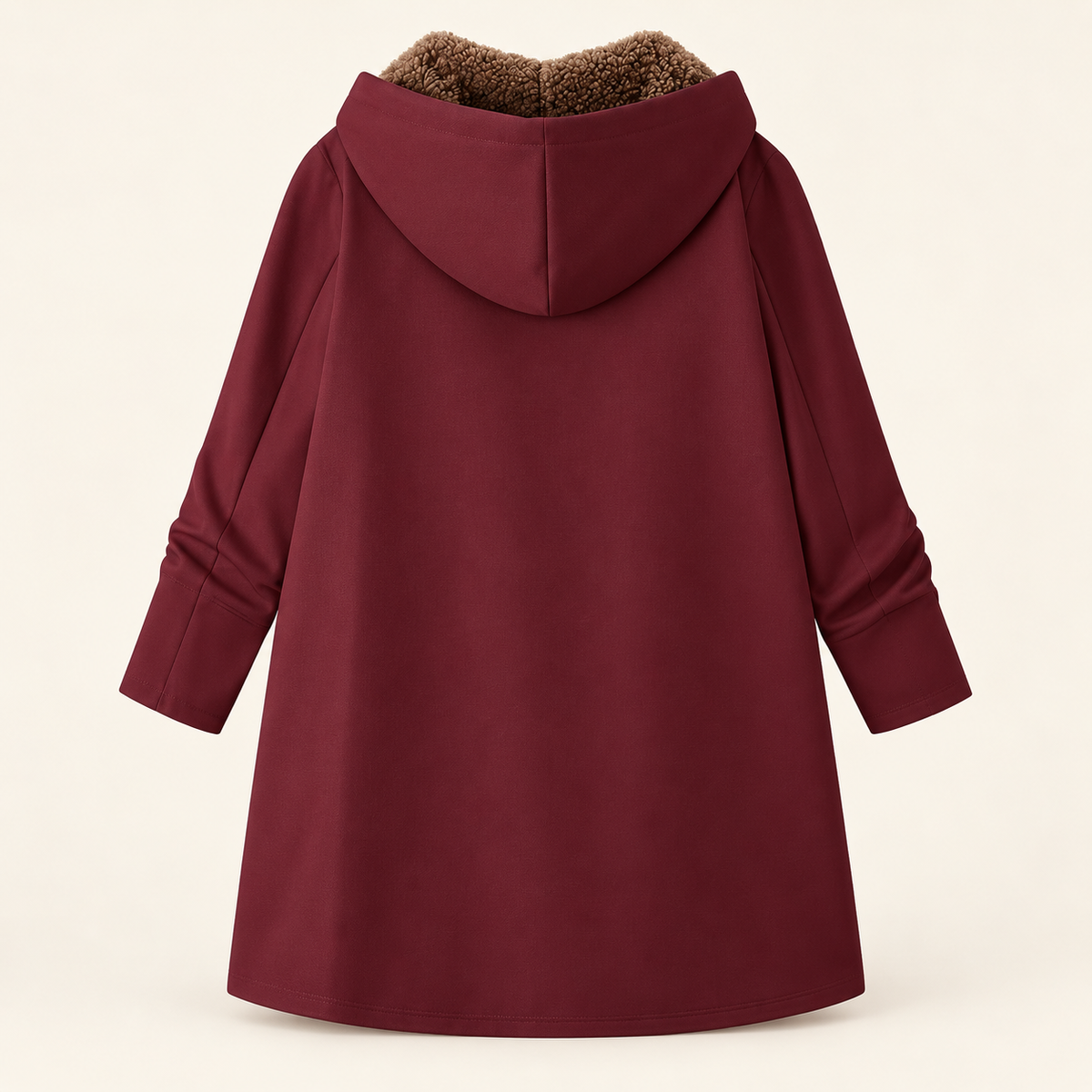 Evelyn - Cozy Sherpa-Lined Hooded Coat