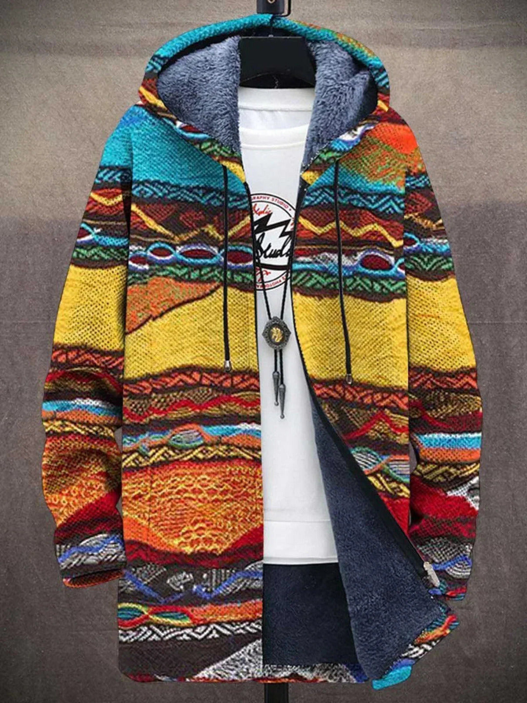 Sienna - Tribal Pattern Art Coat