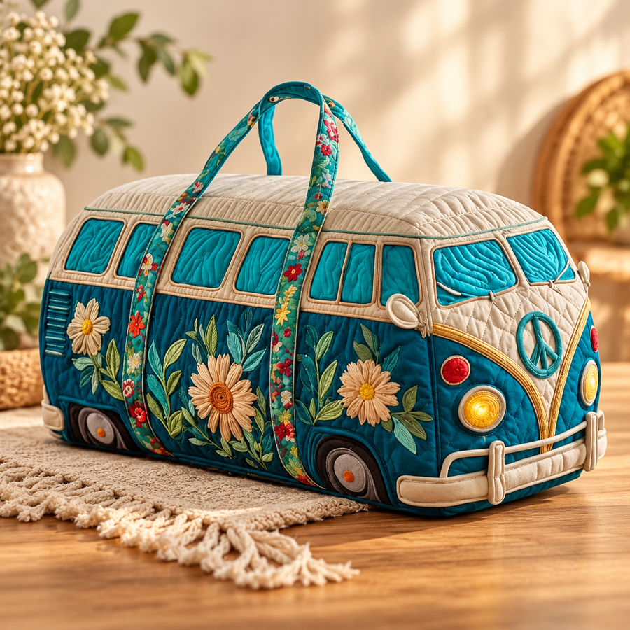 Tealvana - Quilted Travel Duffle Bag