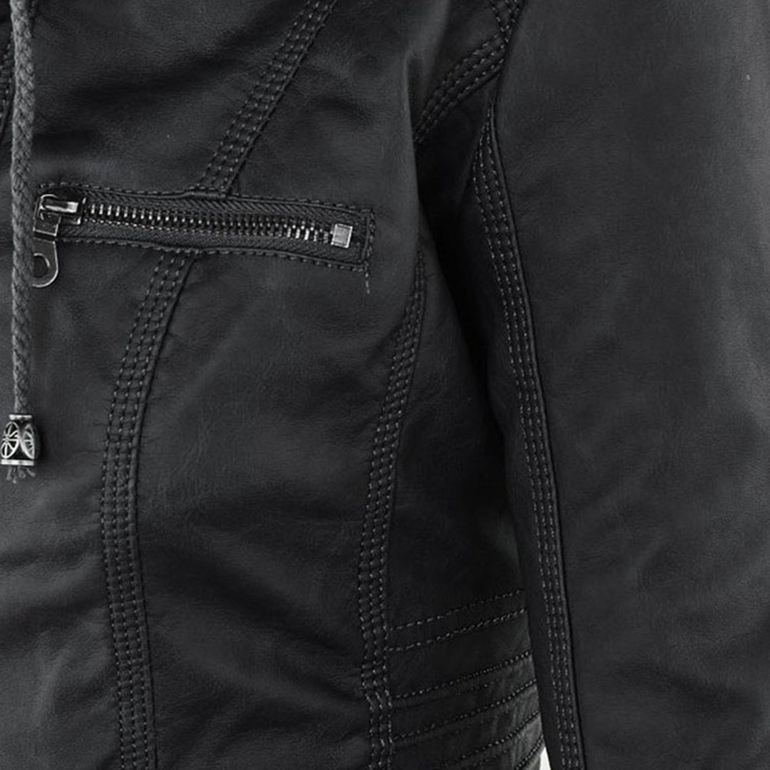 Callista - Hooded Moto Jacket
