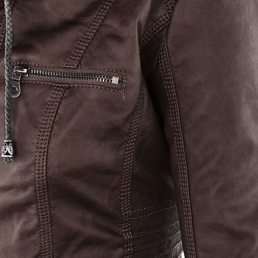 Callista - Hooded Moto Jacket