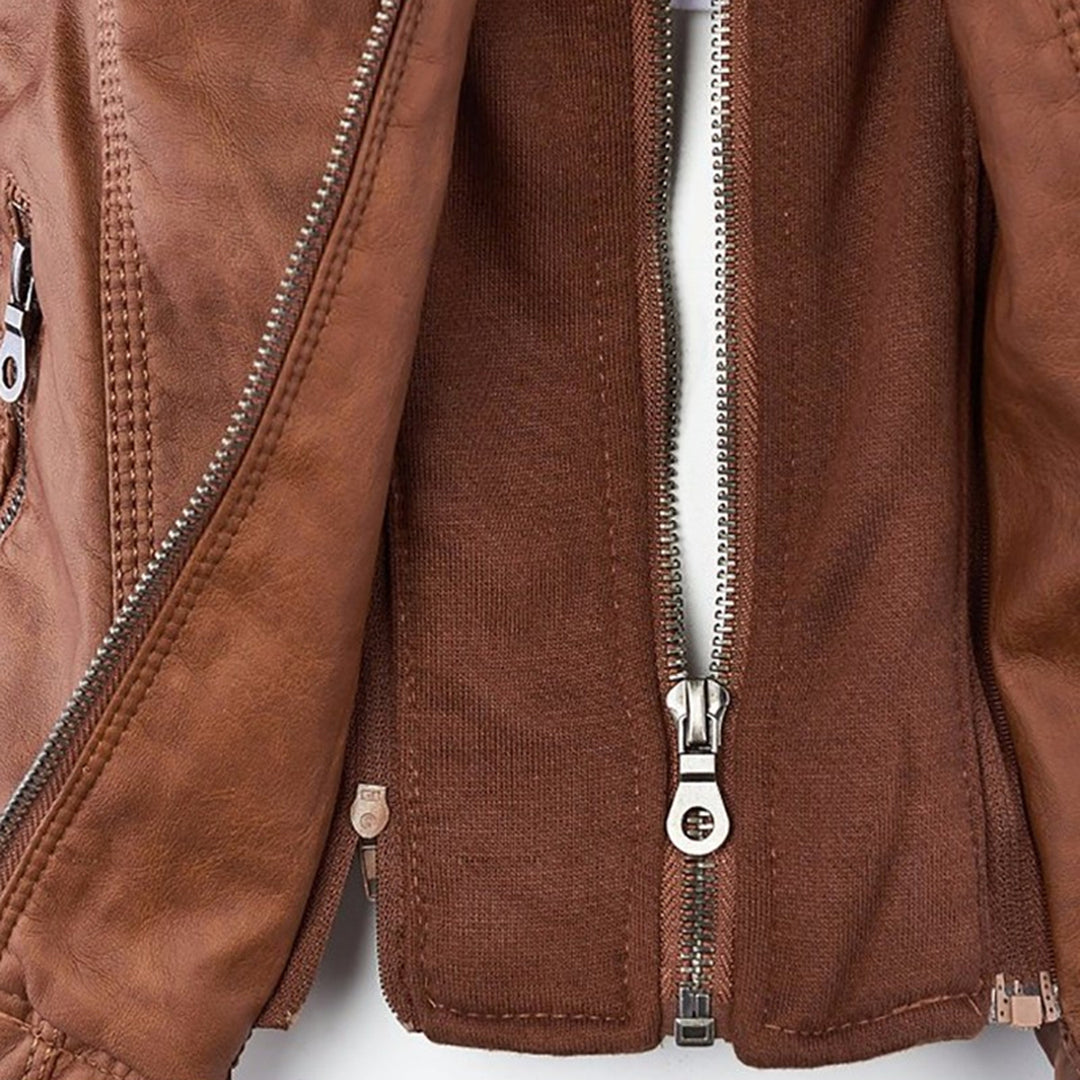 Callista - Hooded Moto Jacket