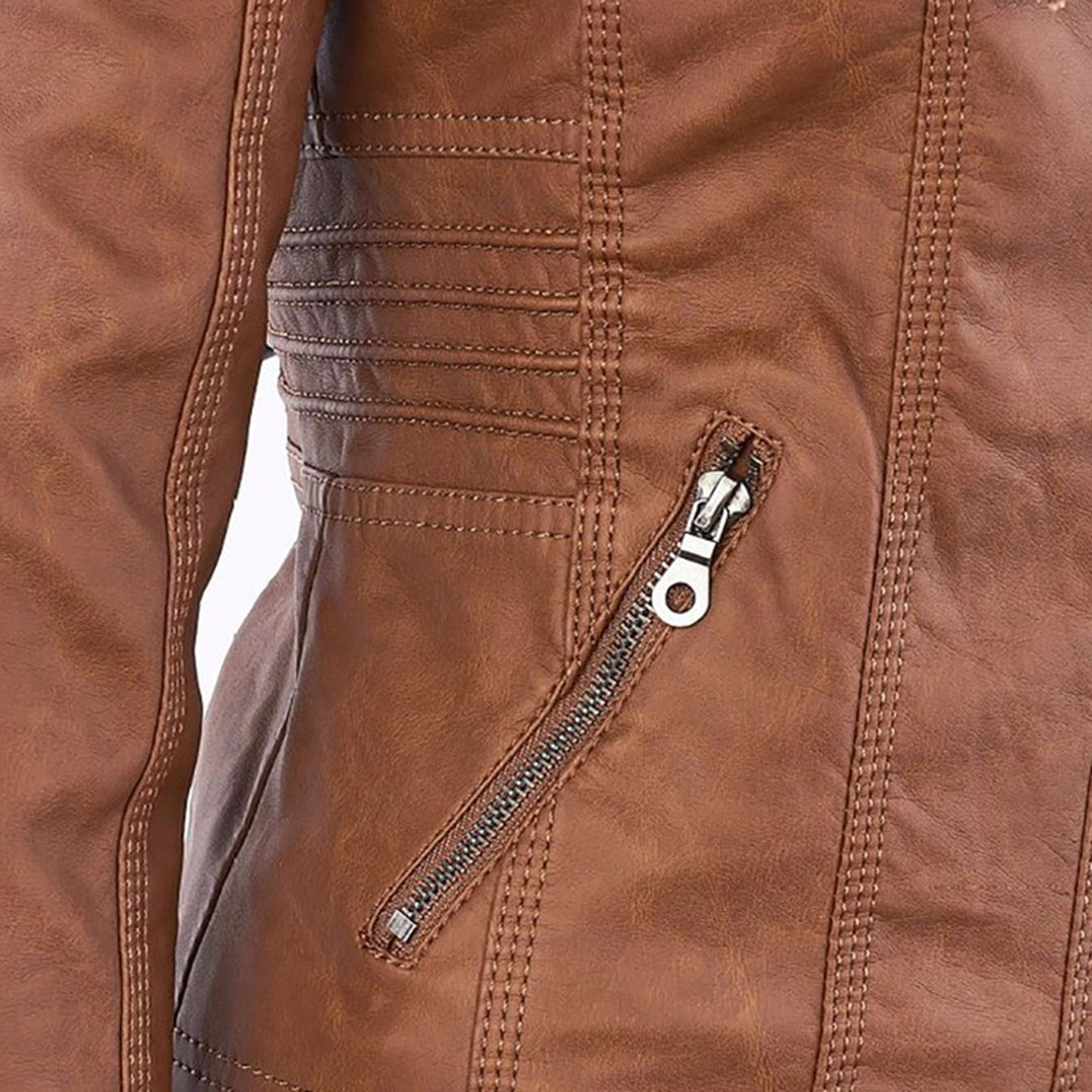 Callista - Hooded Moto Jacket