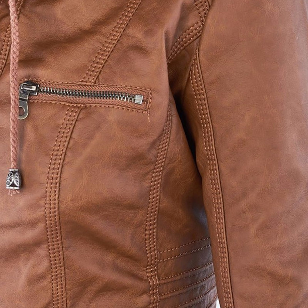 Callista - Hooded Moto Jacket