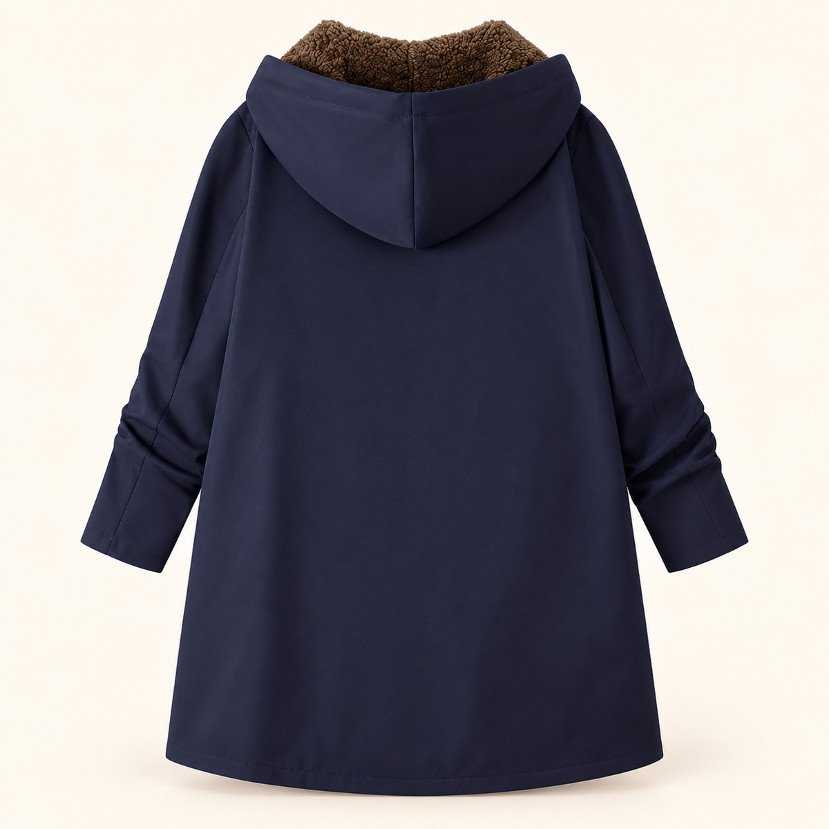 Evelyn - Cozy Sherpa-Lined Hooded Coat
