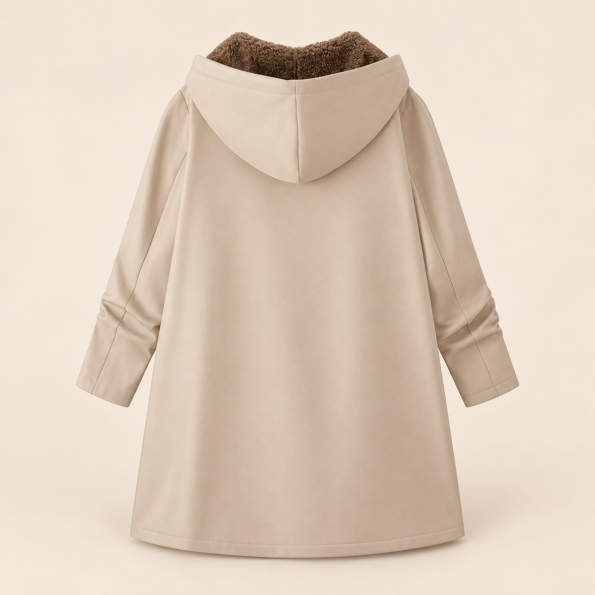 Evelyn - Cozy Sherpa-Lined Hooded Coat