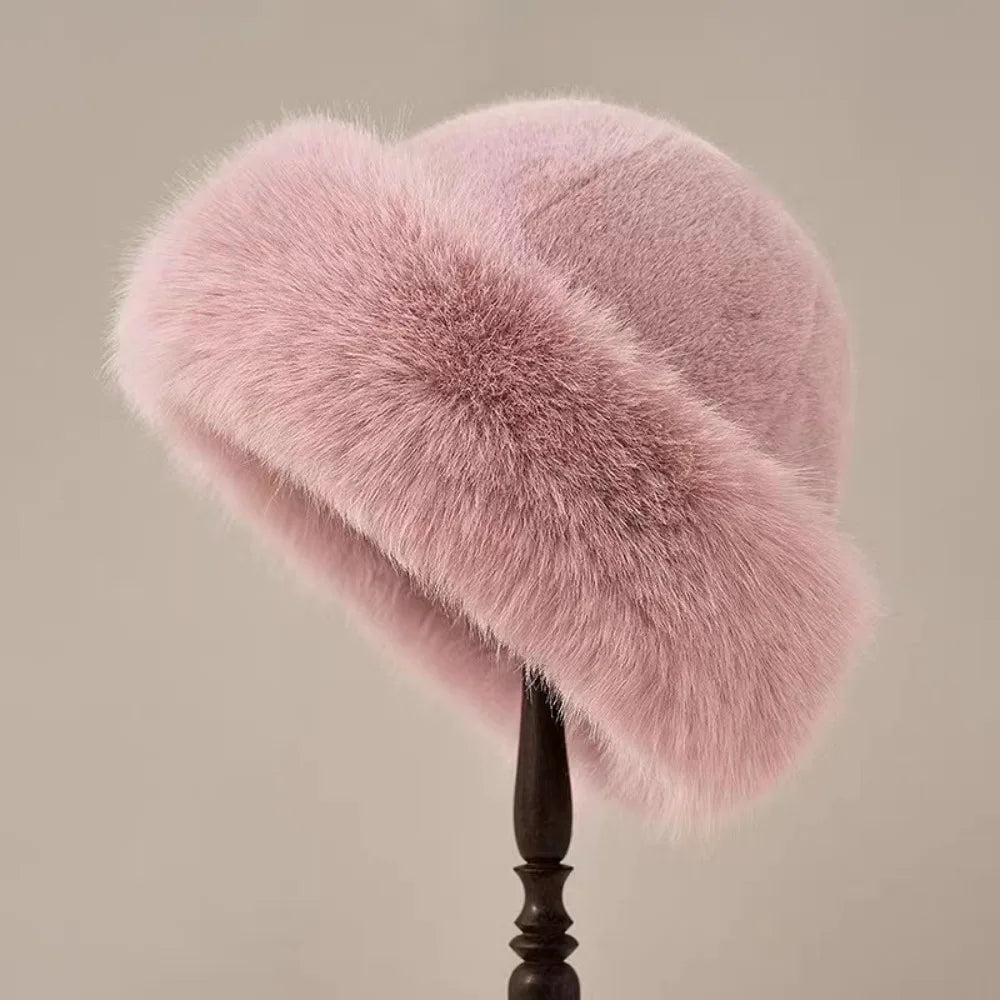 Maggie - Fluffy Faux Fur Bucket Hat