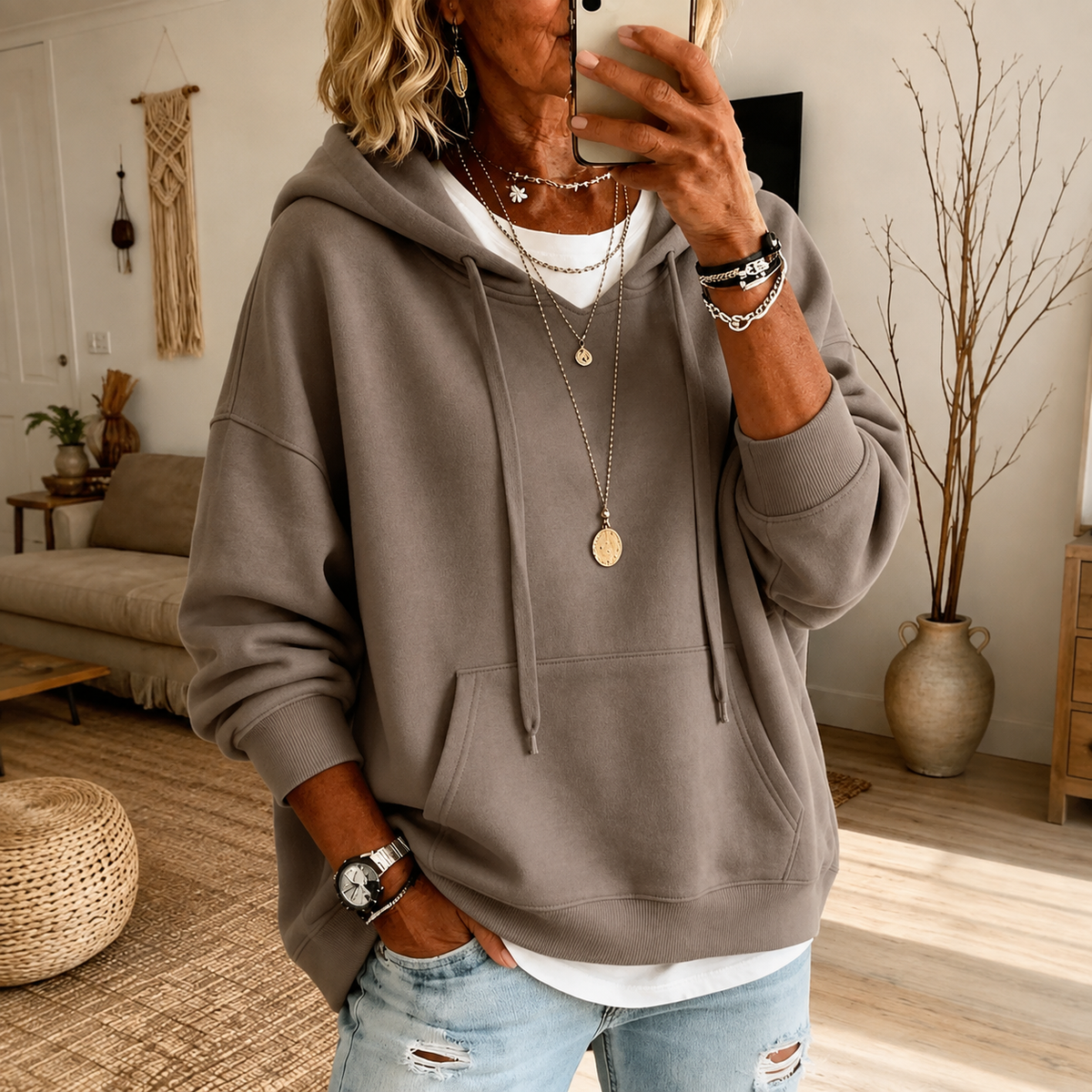 Ella - Taupe Sweater