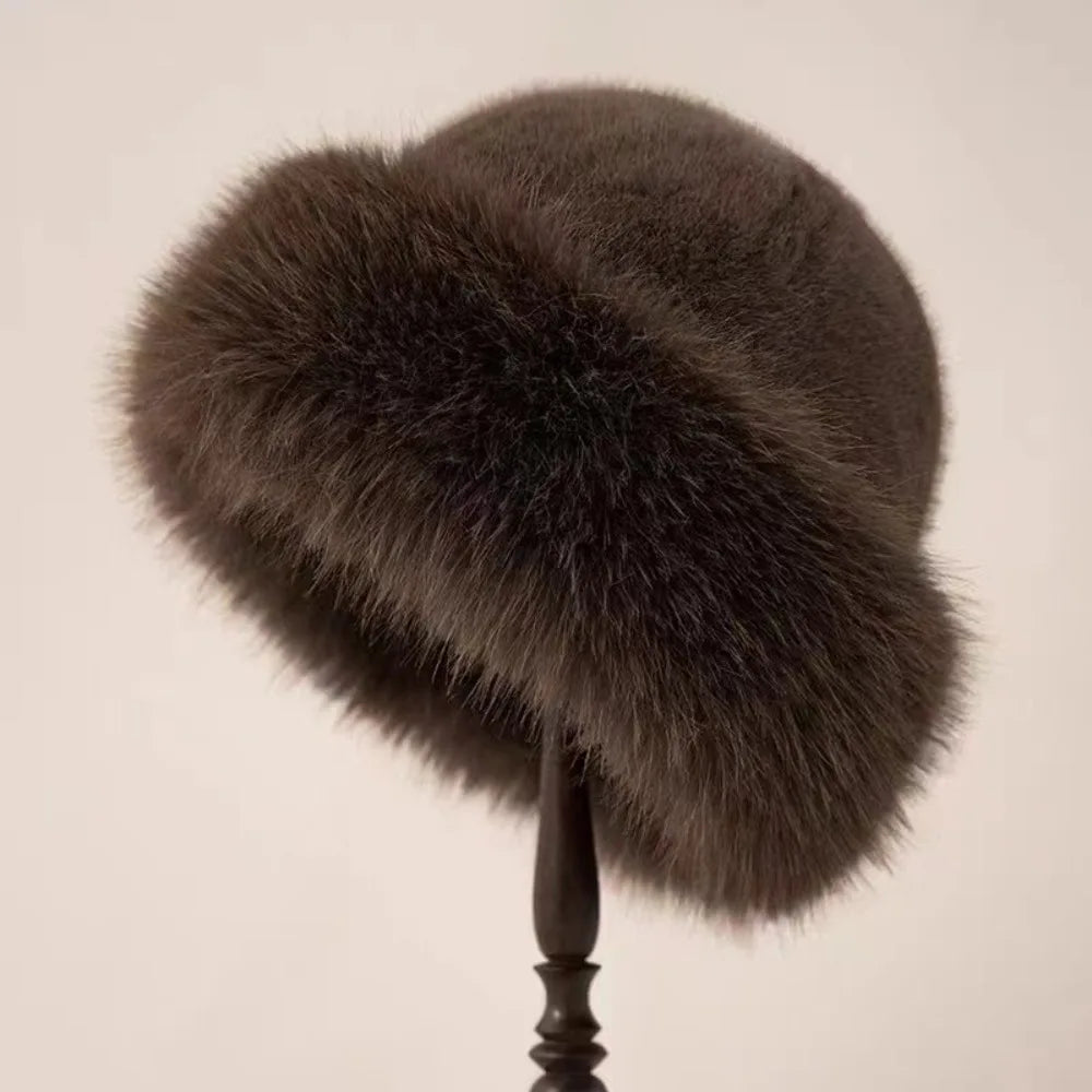 Maggie - Fluffy Faux Fur Bucket Hat