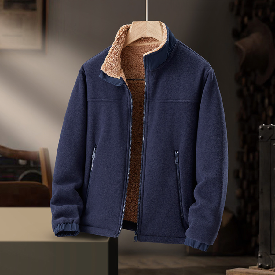 Grayson - Plush-Collar Zip Jacket