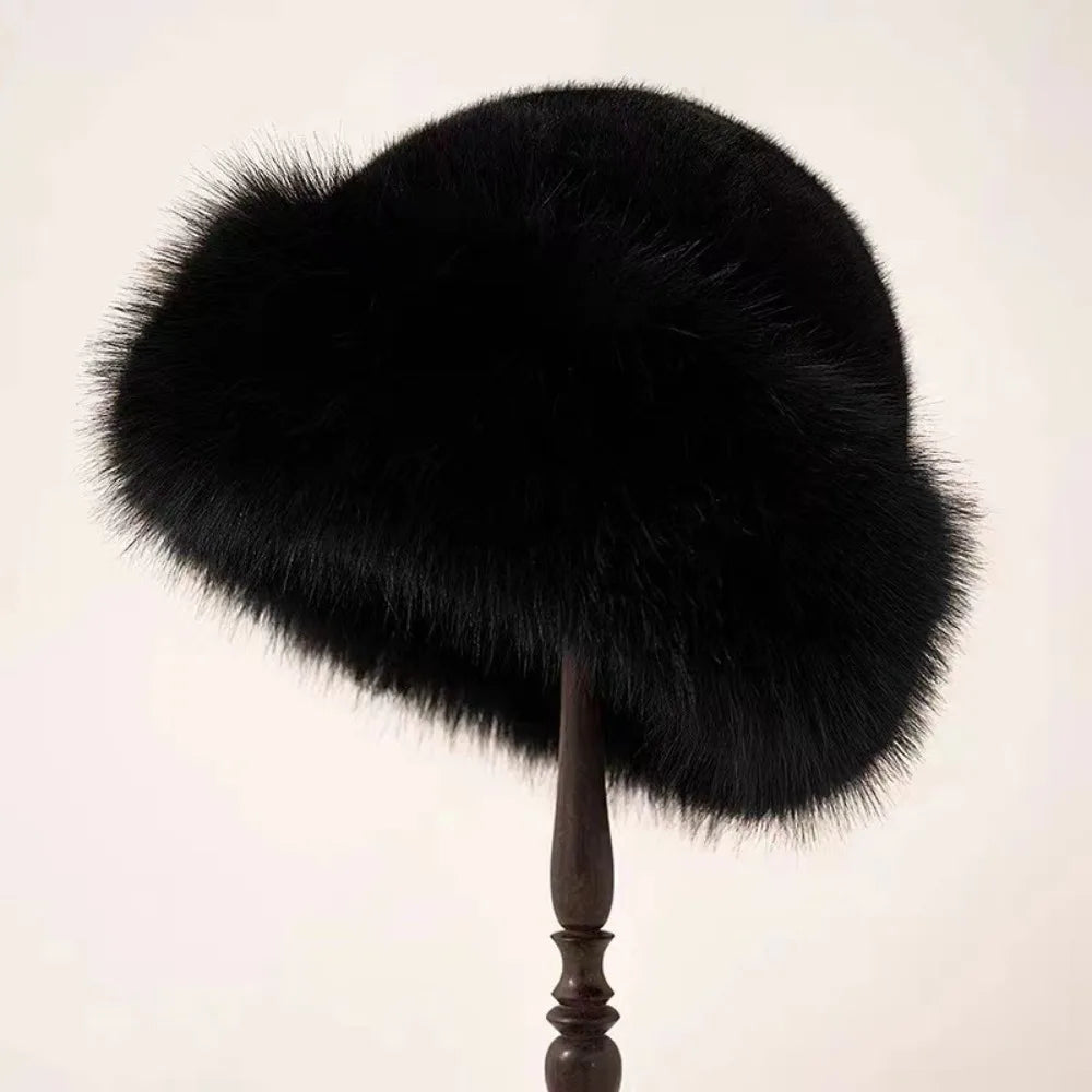 Maggie - Fluffy Faux Fur Bucket Hat
