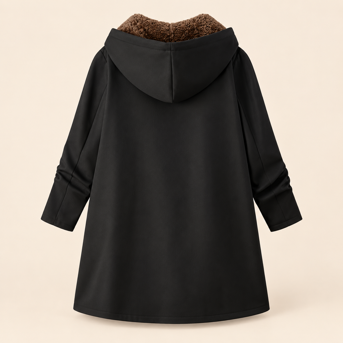 Evelyn - Cozy Sherpa-Lined Hooded Coat