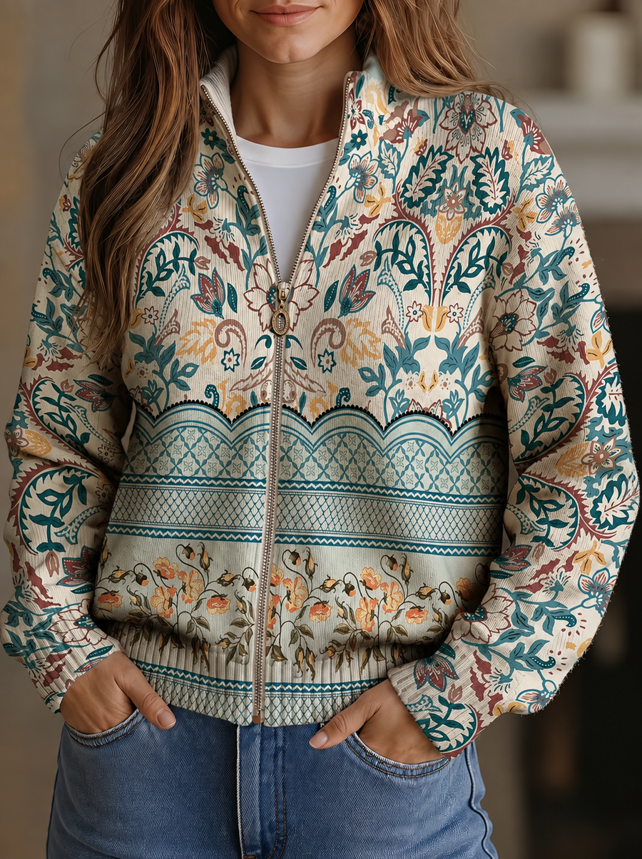 Sybilla - Vintage Floral Botanical Border Print