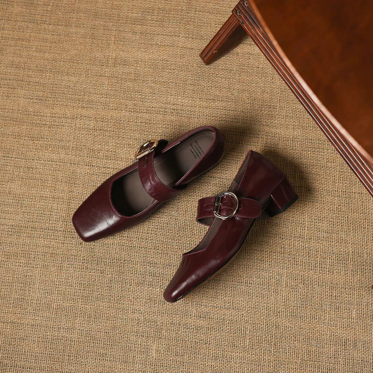 Vivi - Genuine Leather Mary Jane Heels
