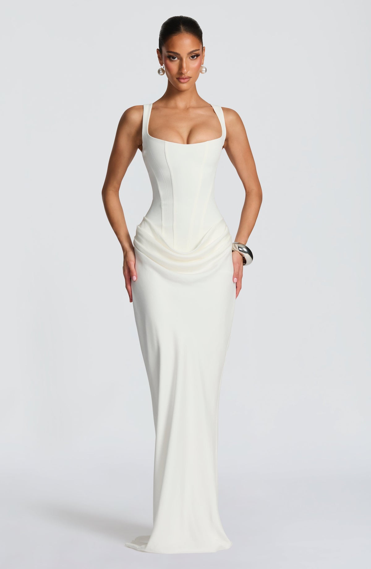 Leonor - Square Neck Maxi Dress
