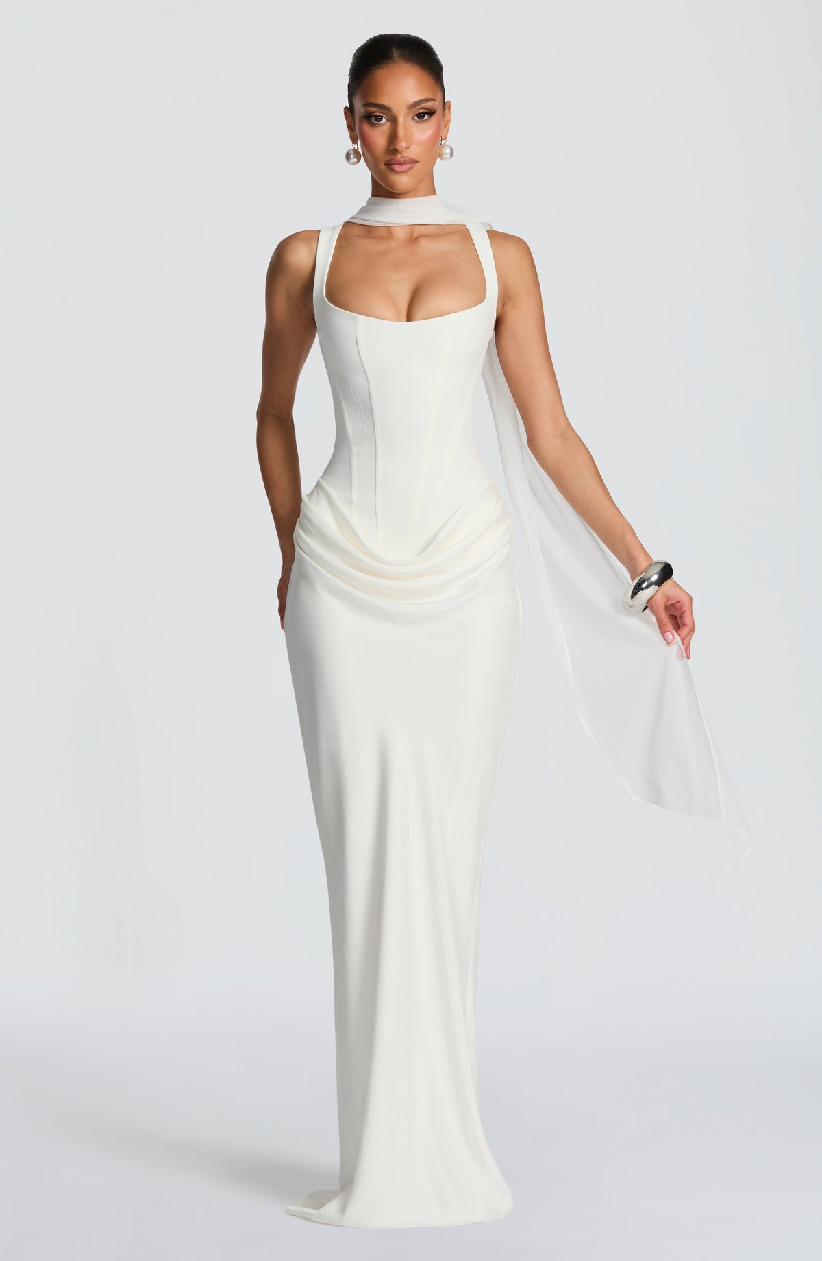 Leonor - Square Neck Maxi Dress