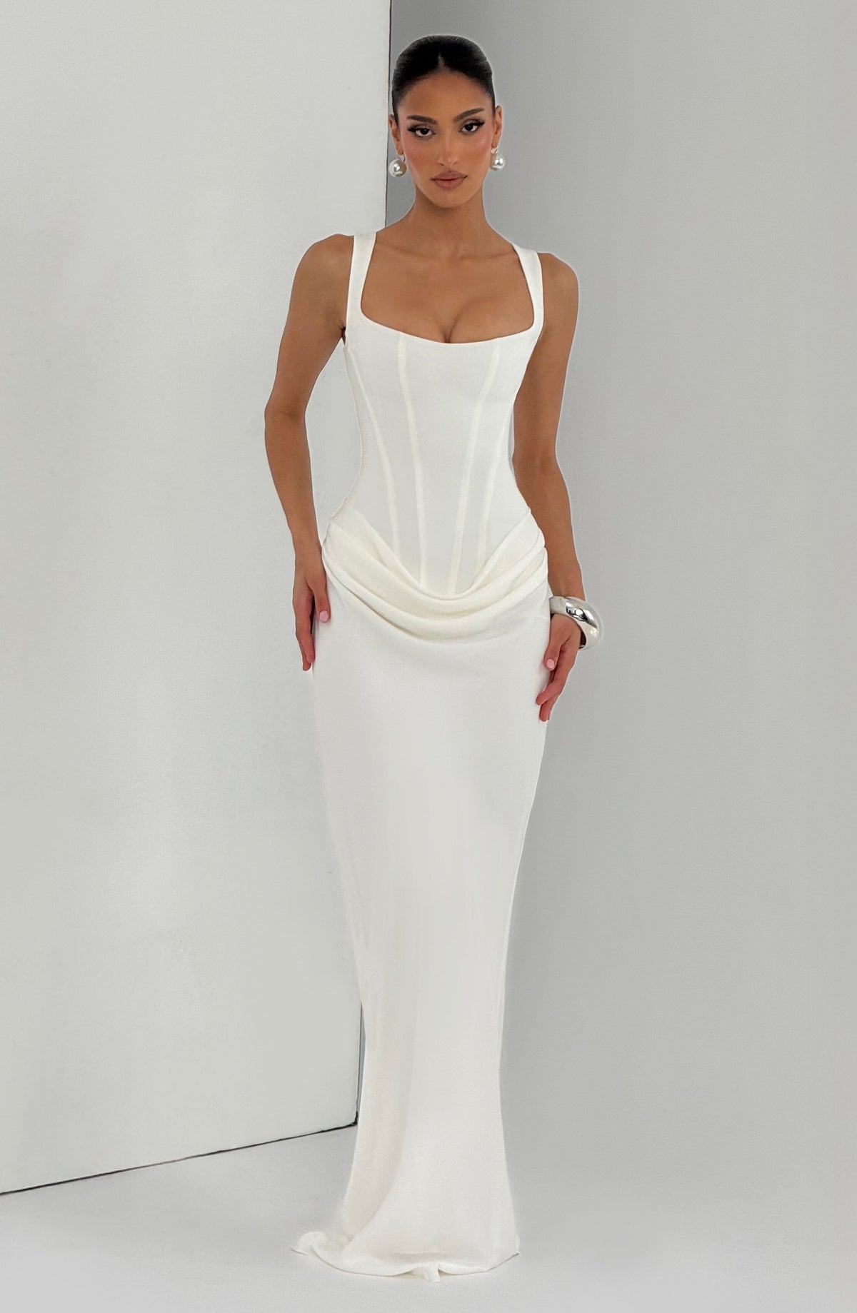 Leonor - Square Neck Maxi Dress