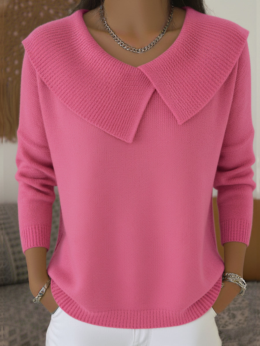 Lynn - Warm Sweater with Soft Collar