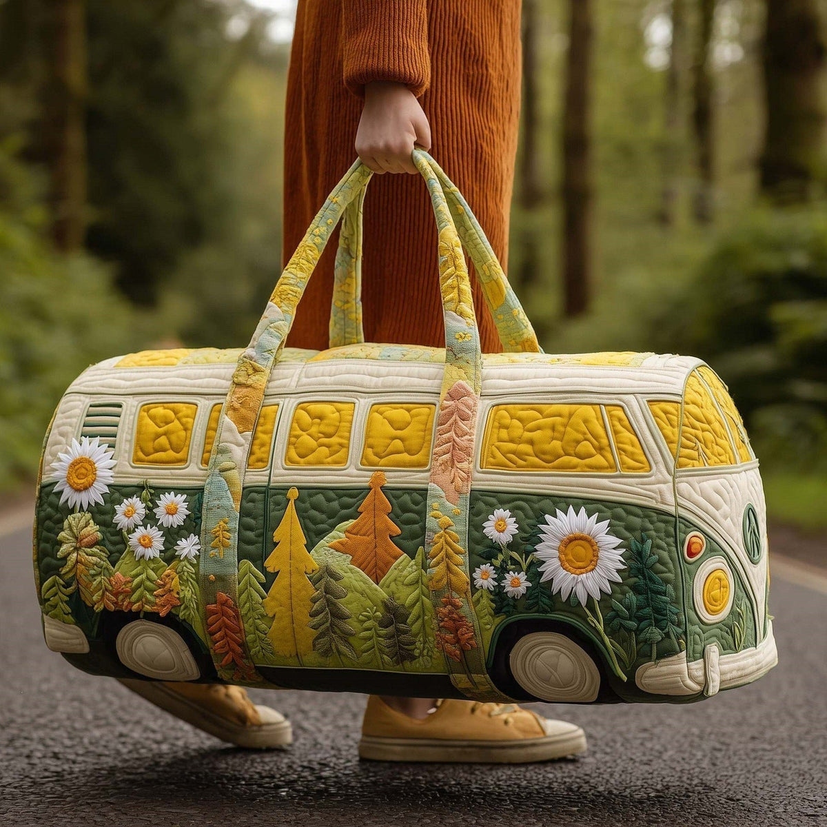 Forestvana - Quilted Travel Duffle Bag